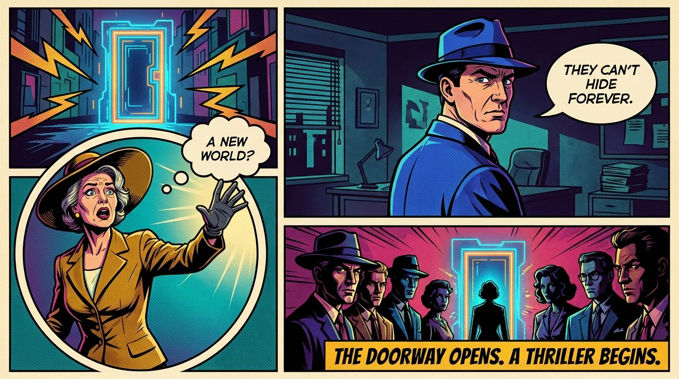 A glowing doorway symbolizes how to start AI roleplay, with a hand reaching towards a new world of imagination and connection. how-to-start-ai-roleplay-beginners-guide.webp