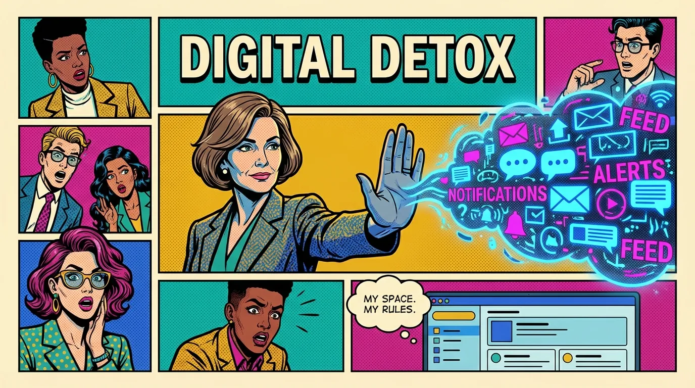 A person's hand setting a clear boundary, illustrating how to stop AI from roleplaying by gently pushing back against a cloud of digital text. how-to-stop-ai-from-roleplaying-bestie-ai.webp