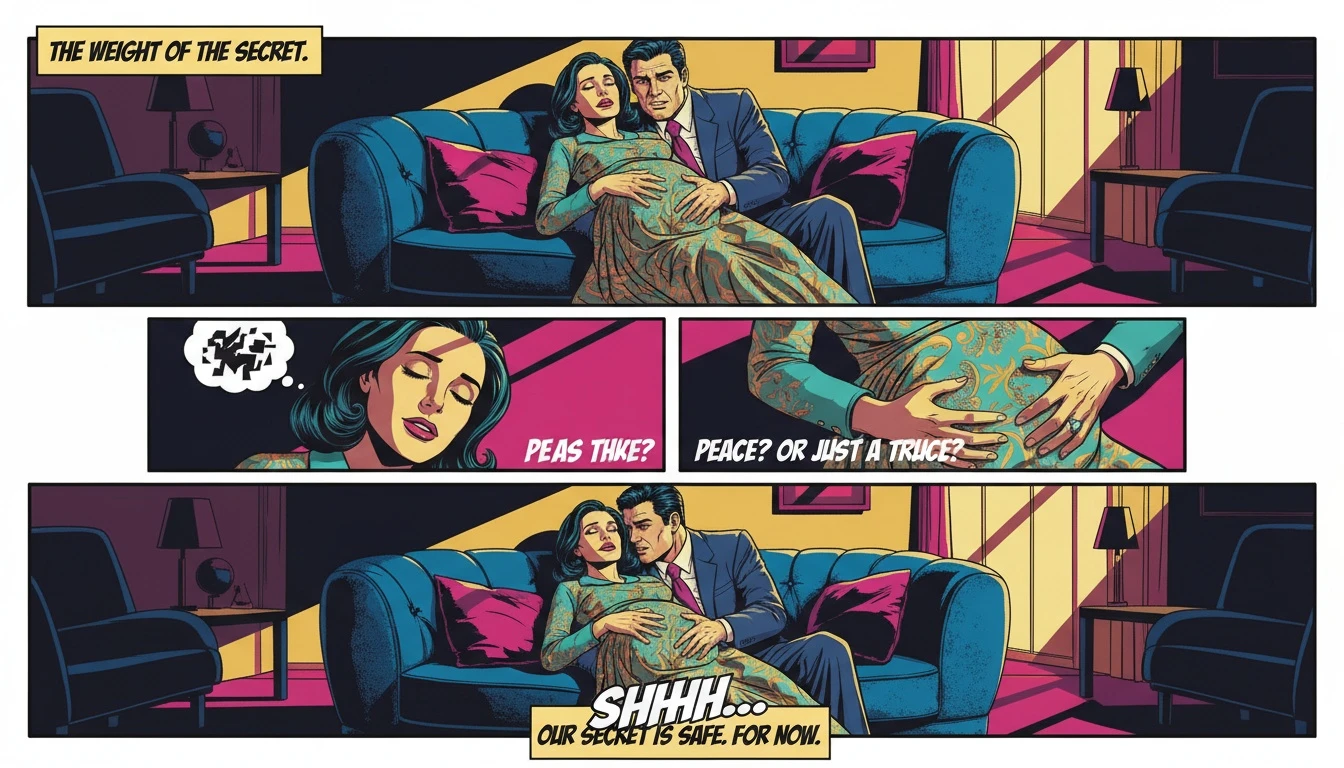 A partner demonstrating how to support a pregnant partner with anxiety through calm physical presence-bestie-ai.webp