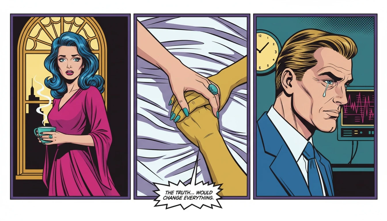 A person offers gentle support to a loved one in a hospital bed, illustrating the quiet presence needed for learning how to support a trauma survivor. Filename: how-to-support-a-trauma-survivor-bestie-ai.webp