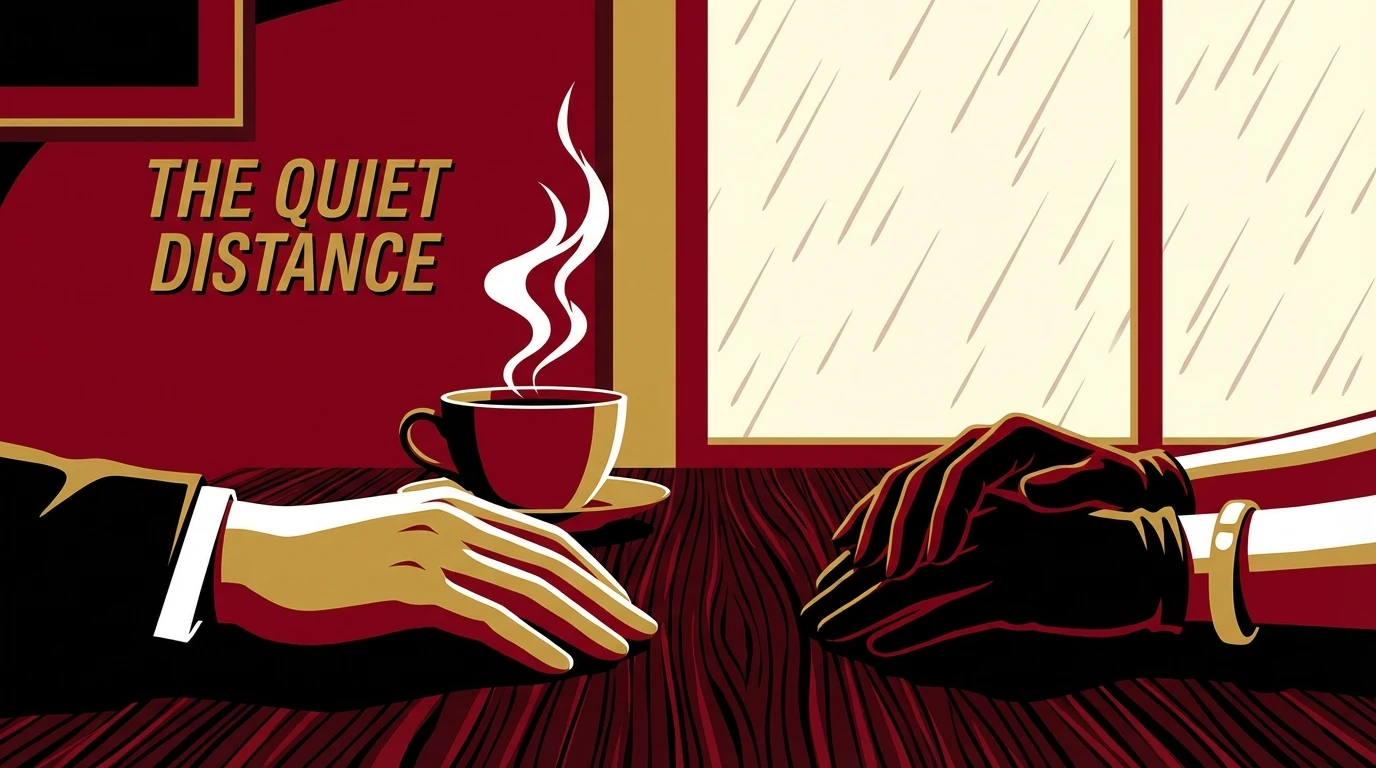 Two hands on a table, symbolizing the difficult question of how to tell if it is love or obligation in a relationship. how-to-tell-if-it-is-love-or-obligation-bestie-ai.webp