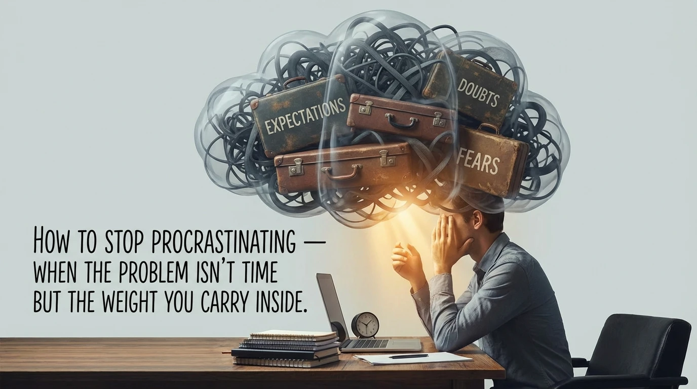 How to Stop Procrastinating — When the Problem Isn’t Time but the Weight You Carry Inside