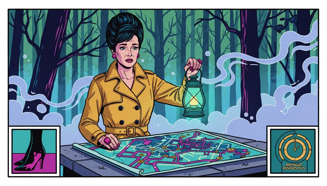 A symbolic image representing the journey to understand INFJ personality type traits, showing a person with a lantern illuminating a hidden map in a mystical forest. infj-personality-type-traits-guide.webp