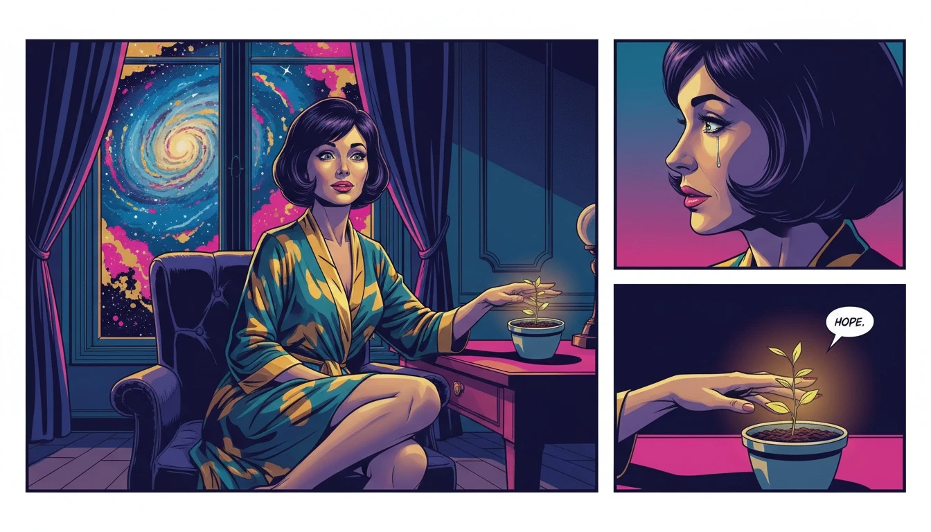 A hopeful visual representation of overcoming INFP procrastination and motivation, showing a dreamer nurturing a small, glowing sprout of an idea into reality. Filename: infp-procrastination-and-motivation-bestie-ai.webp