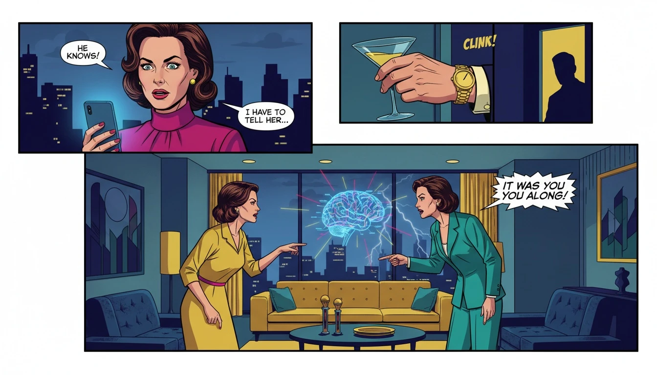 A conceptual image comparing Insights Discovery vs MBTI for business, showing a complex brain blueprint opposite four simple color swatches on a boardroom table to represent the best assessment tool for teams. Filename: insights-discovery-vs-mbti-for-business-bestie-ai.webp