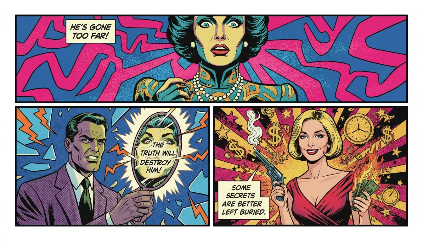 A symbolic representation of the analytical INTJ views on religion, showing a desk with glowing logical diagrams replacing traditional spiritual texts. Filename: intj-views-on-religion-bestie-ai.webp