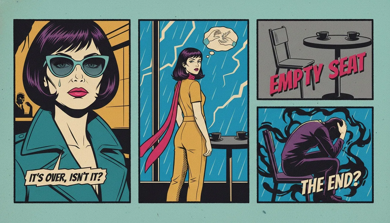 A lone chair sits empty at a rainy cafe, symbolizing the feeling when an introvert friend is suddenly distant and the emotional space they leave behind. introvert-friend-suddenly-distant-bestie-ai.webp