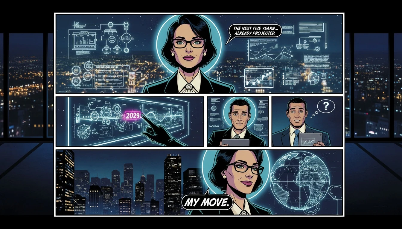 A visualization of introvert leadership styles mbti, showing a strategic leader planning in a quiet office, embodying the strengths of an INTJ manager. Filename: introvert-leadership-styles-mbti-bestie-ai.webp