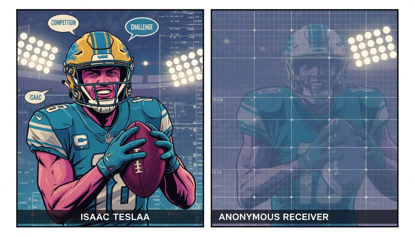 How Does Isaac TeSlaa *Really* Stack Up Against the 2025 Rookie WR Class?