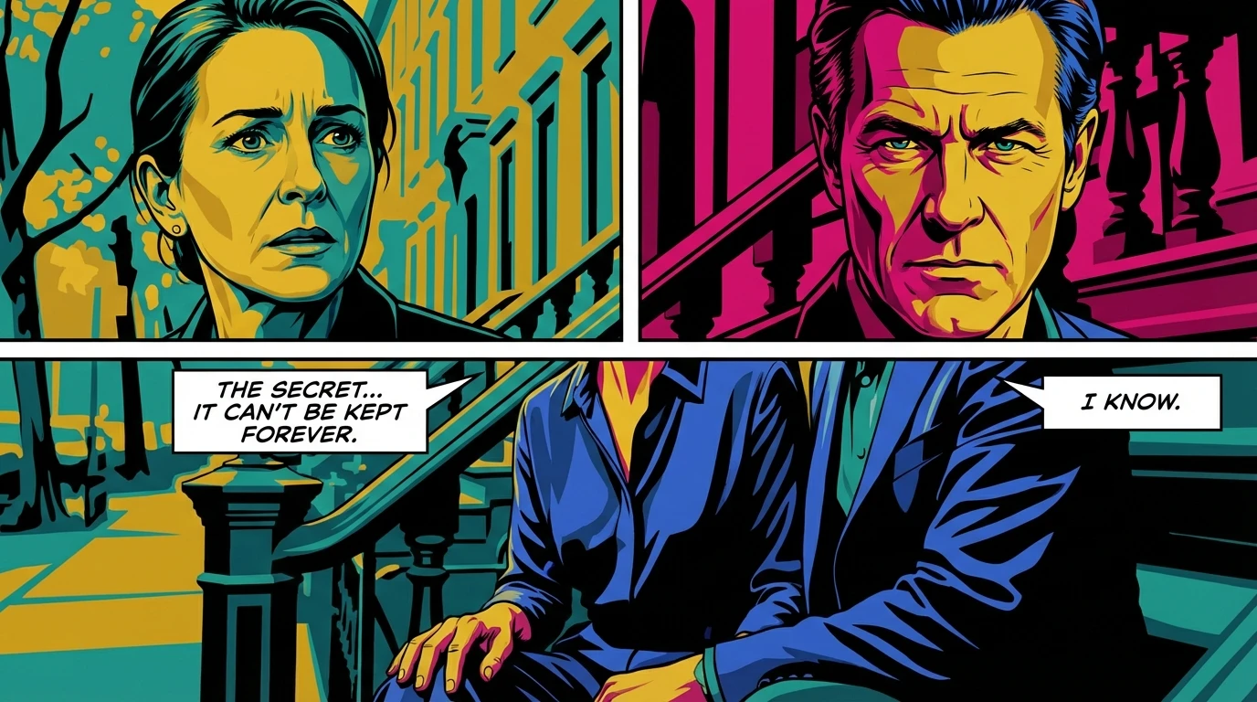 A couple representing the quiet strength of the Jennifer Connelly and Paul Bettany relationship, sharing an intimate moment. Filename: jennifer-connelly-paul-bettany-relationship-bestie-ai.webp