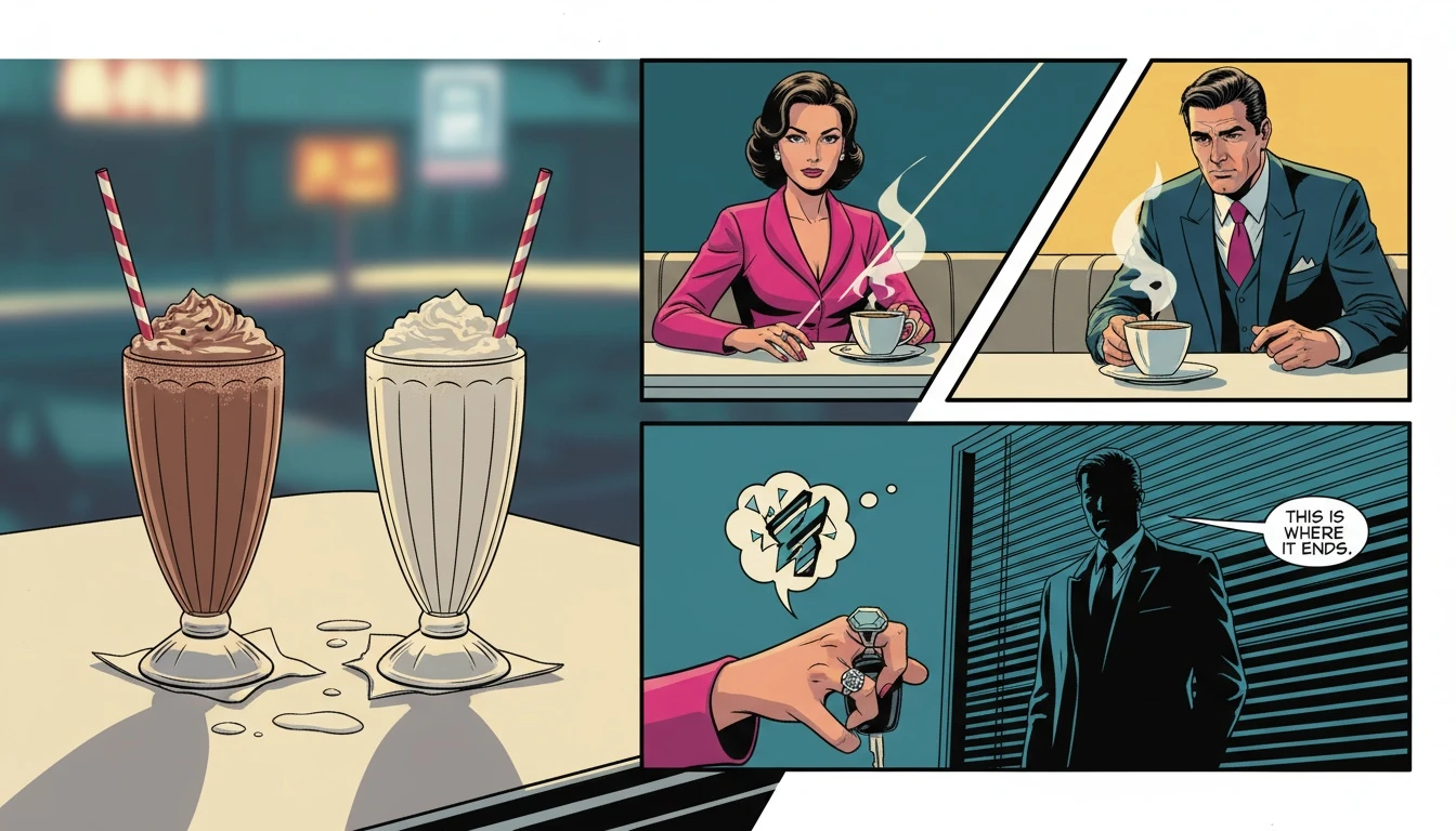 Two milkshakes on a table representing the bittersweet end of the JoJo Siwa and Kylie Prew relationship and the memory of young love. jojo-siwa-kylie-prew-relationship-timeline.webp