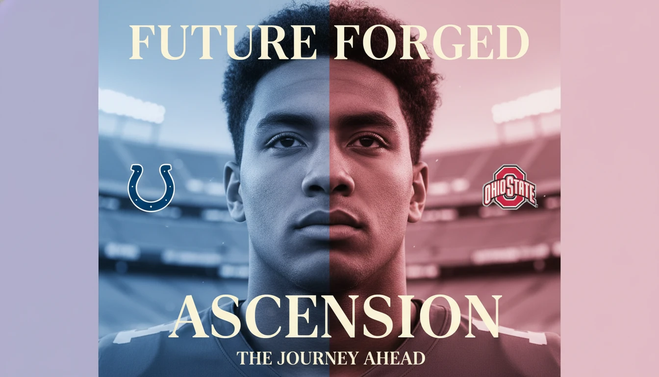 A visual representation of the JT Tuimoloau biography and stats, showing his journey from Ohio State college stardom to his promising future with the Indianapolis Colts. jt-tuimoloau-biography-and-stats.webp