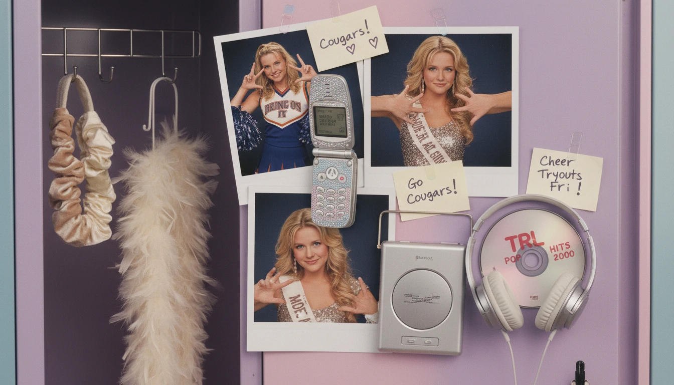 A nostalgic collage celebrating the iconic 90s teen movies of Kirsten Dunst, featuring cheerleading and Y2K fashion themes, representing her cultural impact. kirsten-dunst-90s-teen-movies-iconic.webp