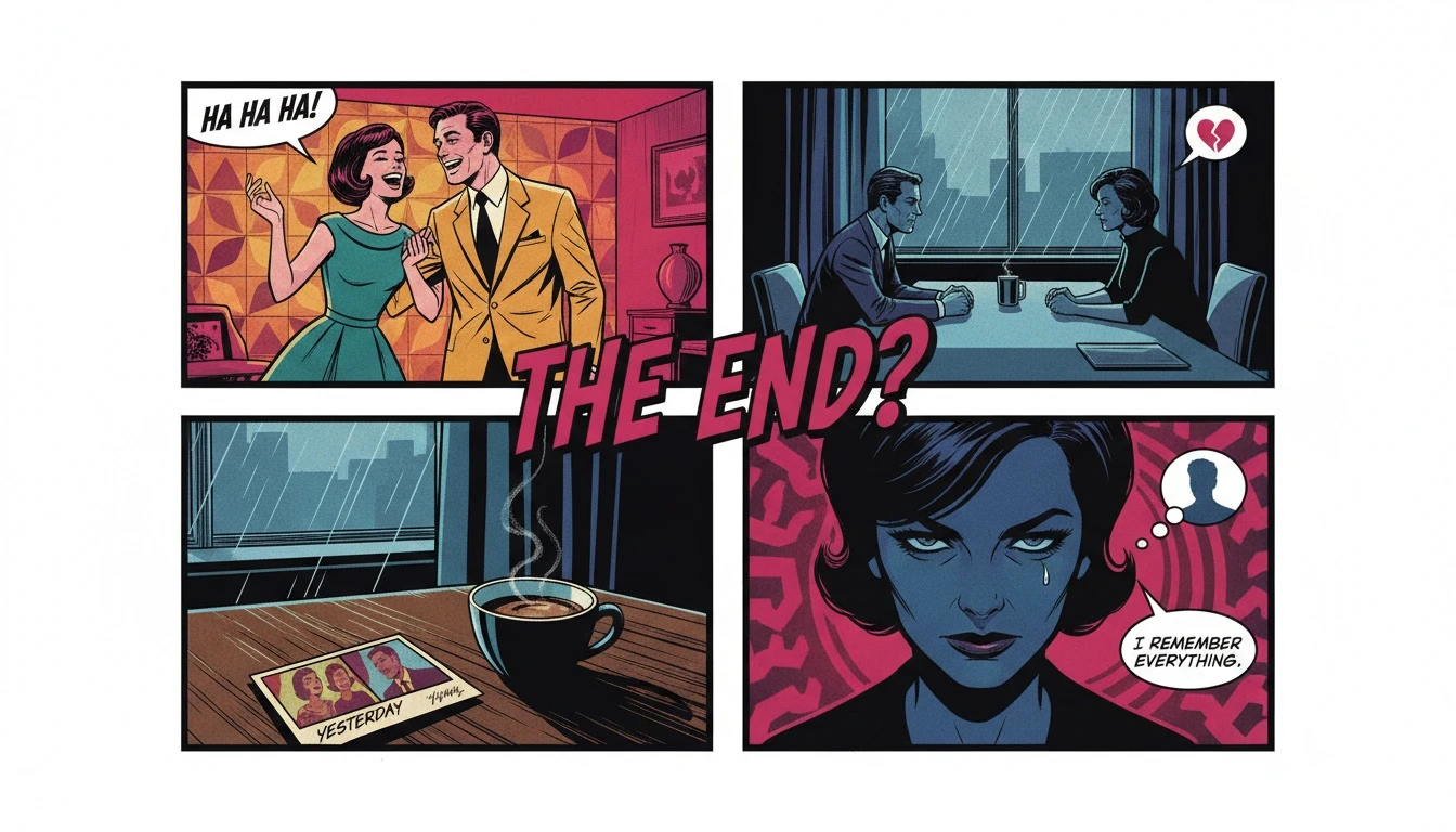 A nostalgic photo strip symbolizing the highs and lows of a relationship, representing the public story of Louis Partridge and Olivia Rodrigo. louis-partridge-relationship-timeline-bestie-ai.webp