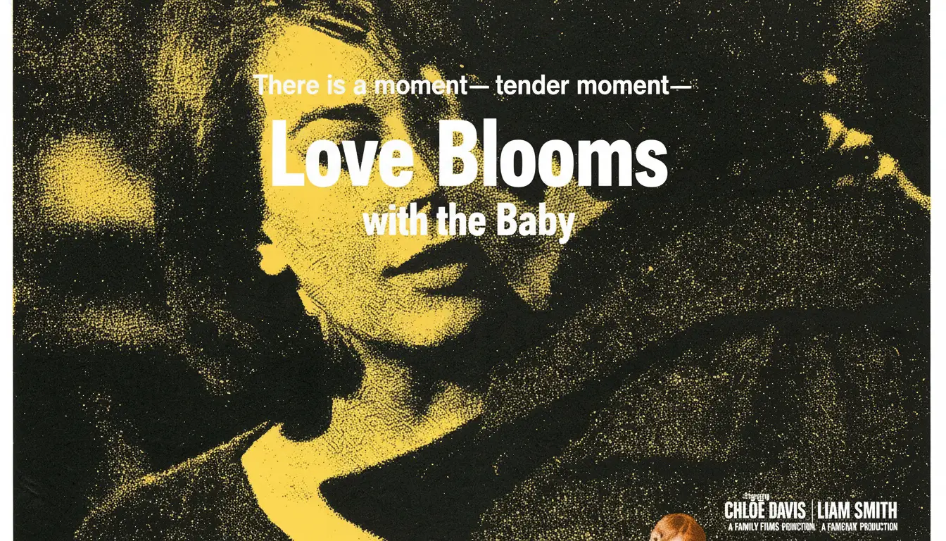 A stylized image representing the drama 'Love Blooms with the Baby', possibly showing a CEO and a woman with a child, highlighting the romantic and family themes.