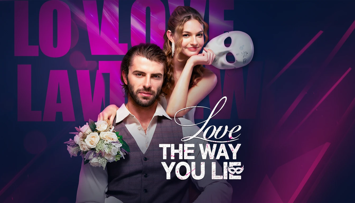 Molly Johnson and Adrian Mancini from the short drama Love The Way You Lie, in a tense romantic moment, reflecting the drama's themes of revenge and unexpected love.