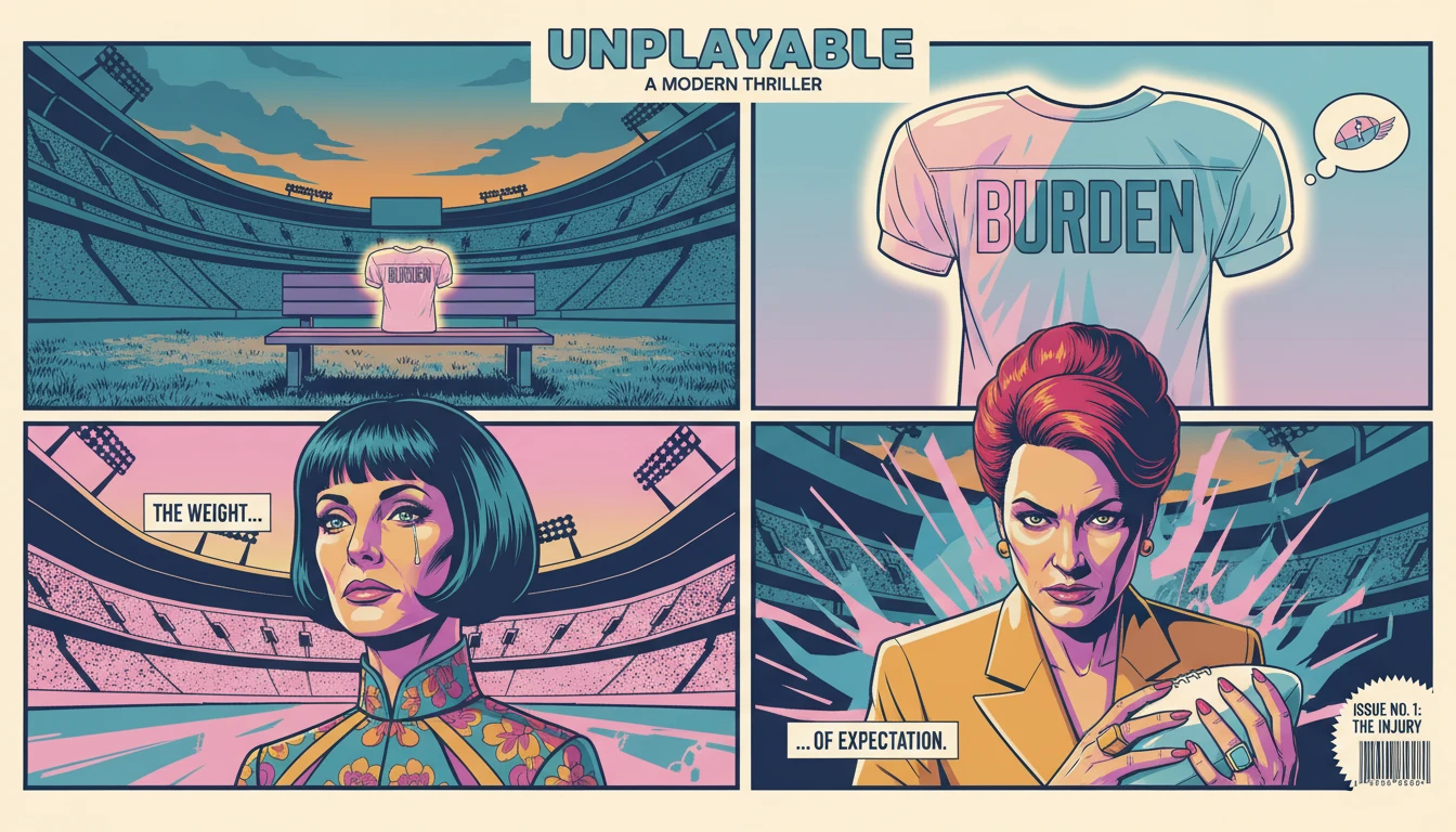 luther-burden-bestie-ai.webp - A symbolic representation of the impact Luther Burden has on the Chicago Bears, highlighting the emotional weight of his rookie season.