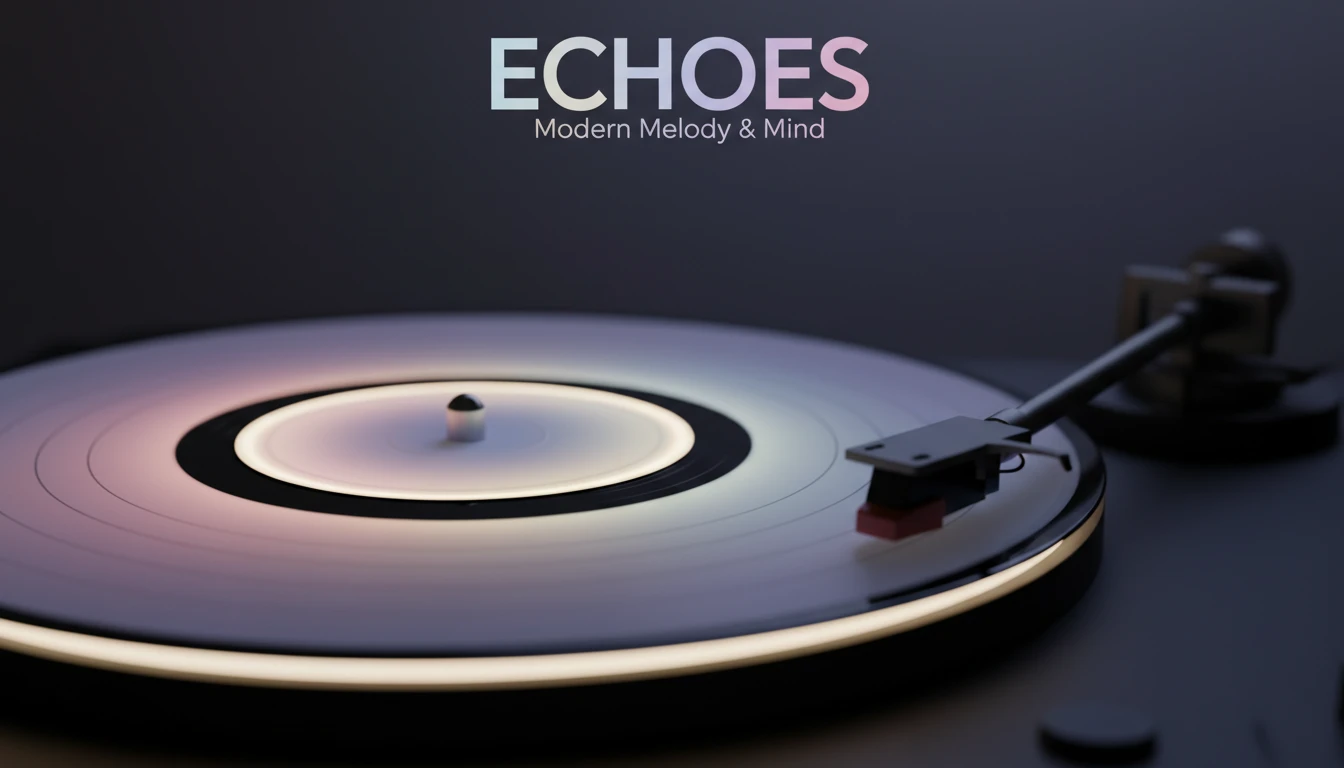 A glowing vinyl record representing the anxious and electric Marty Supreme movie soundtrack and score, capturing the film's unique musical tension. Filename: marty-supreme-movie-soundtrack-and-score-bestie-ai.webp