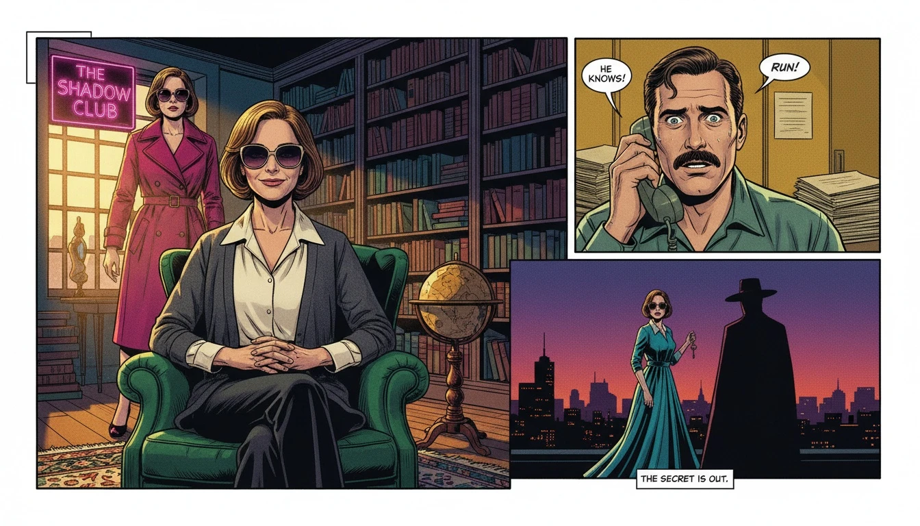 A warm and inviting image of the Mary Steenburgen A Man on the Inside character, Mona, smiling intelligently in a cozy setting, capturing the essence of her role. filename: mary-steenburgen-a-man-on-the-inside-character-bestie-ai.webp