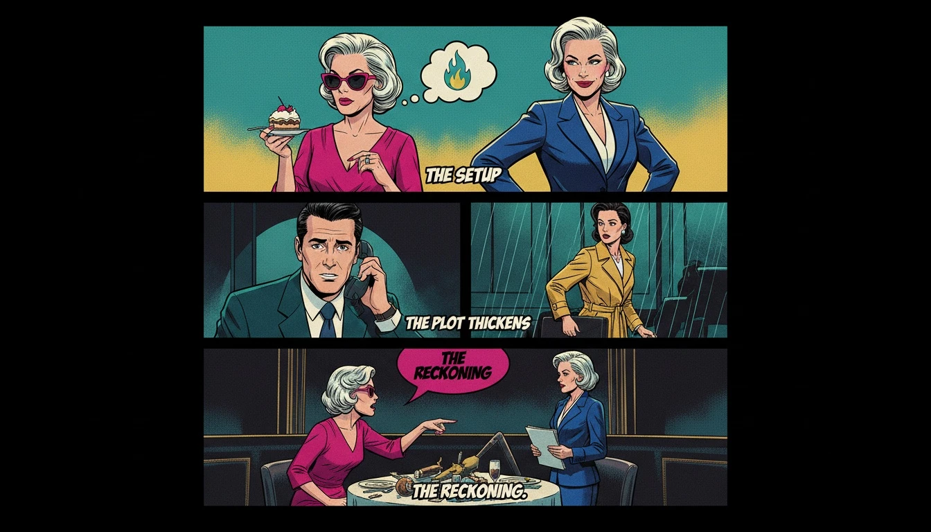 An illustration showing how understanding MBTI conflict pairs in the workplace can bridge a gap between an empathetic, orange-glowing figure and a logical, blue-glowing figure in an office. Filename: mbti-conflict-pairs-in-the-workplace-bestie-ai.webp