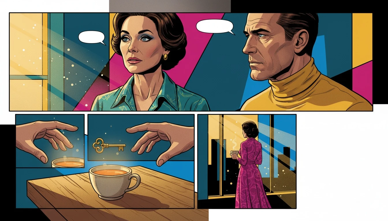 A symbolic image representing a thoughtful mbti interpretation in relationships, showing two hands about to connect over a key, signifying the need for an emotional bond before intimacy. mbti-interpretation-in-relationships-bestie-ai.webp