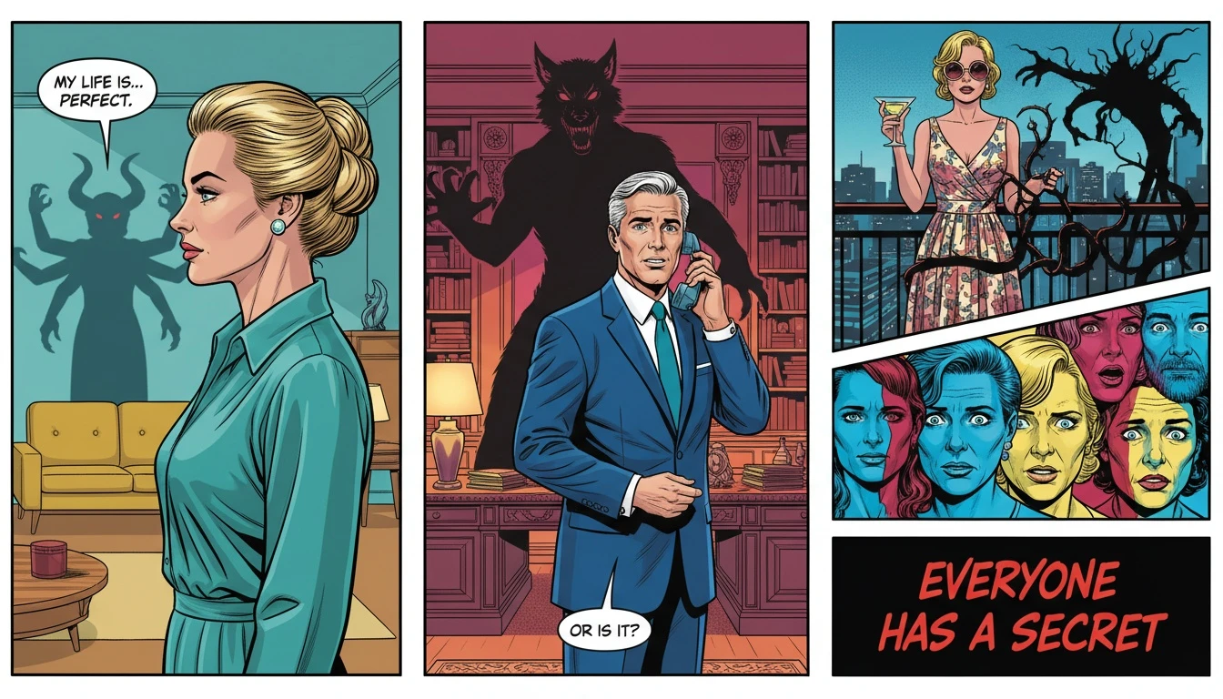 A symbolic image for an article on mbti shadow functions explained, showing a person whose shadow on the wall reveals a hidden, chaotic inner self. Filename: mbti-shadow-functions-explained-bestie-ai.webp