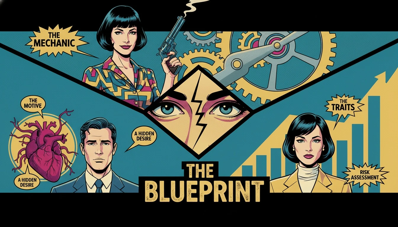 A symbolic representation of personality systems, showing how finding the best books on MBTI can lead to comparing it with the Enneagram's core motivations and the Big Five's traits for a complete self-portrait. Filename: best-books-on-mbti-comparison-bestie-ai.webp