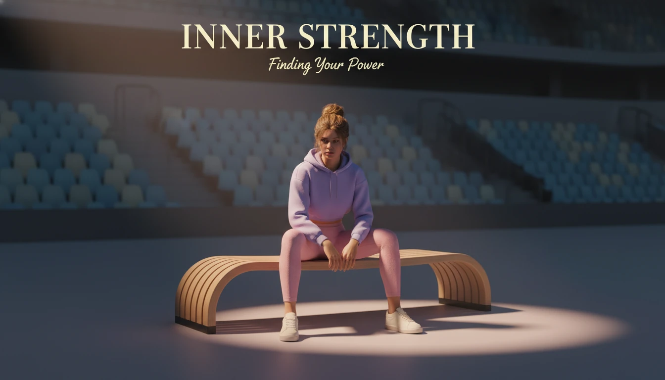 An athlete's thoughtful mental recovery after sports injury, sitting alone in a stadium, symbolizing the quiet resilience needed for a comeback. mental-recovery-after-sports-injury-bestie-ai.webp