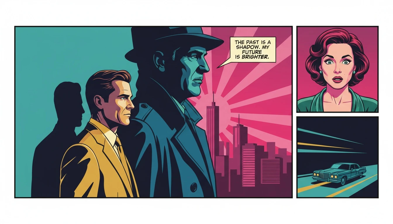 A symbolic image representing the Michael Douglas vs Kirk Douglas career dynamic, showing a son forging his own legacy separate from his famous father's shadow. bestie-ai-michael-douglas-vs-kirk-douglas-career.webp