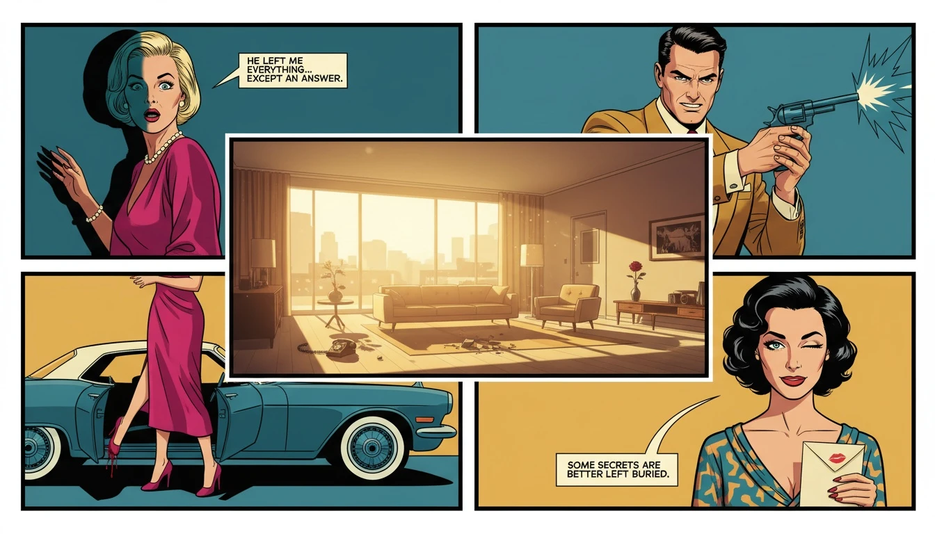 A quiet, sunlit room representing the legacy of Michele Reiner, with a camera on a table symbolizing her life's work beyond the tragedy. michele-reiner-legacy-bestie-ai.webp