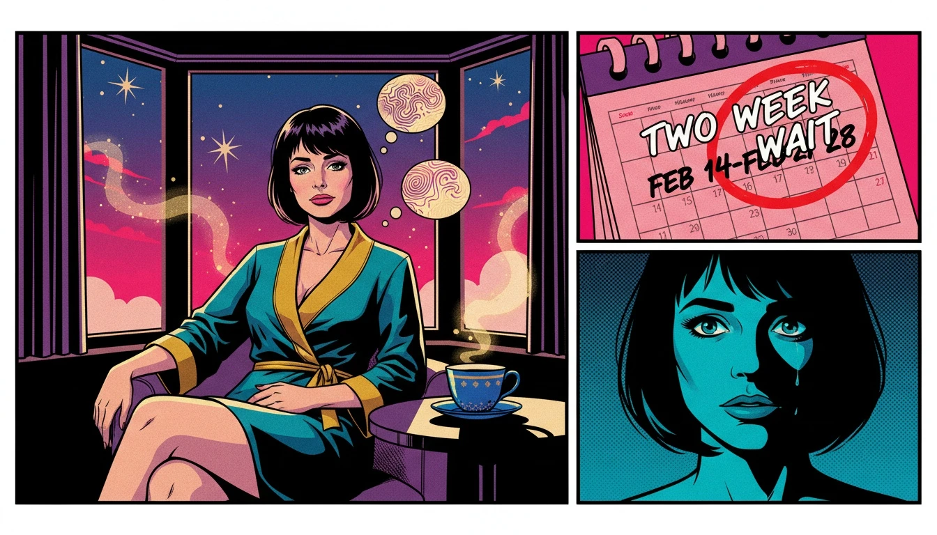 A woman reflecting on mood swings early pregnancy vs pms during the two-week wait-bestie-ai.webp