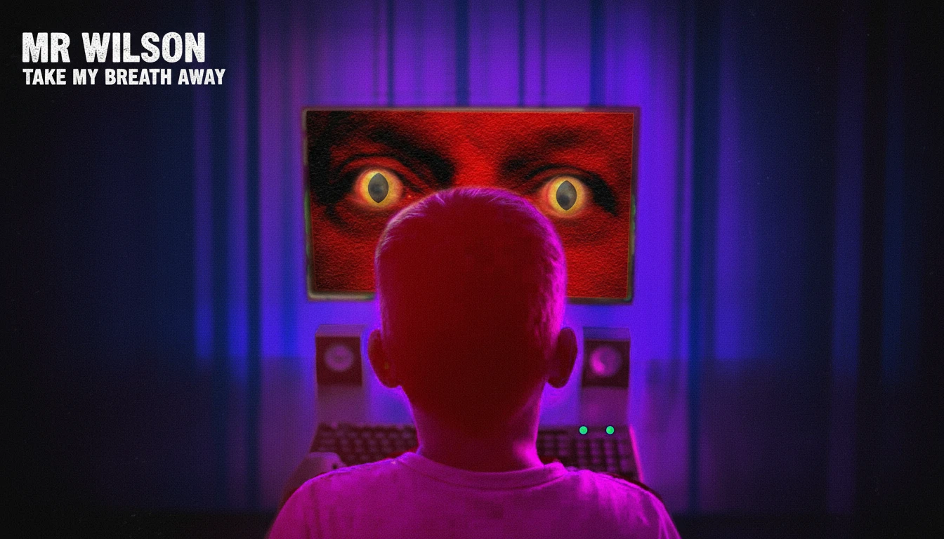 A dramatic scene from 'Mr Wilson, Take My Breath Away' featuring Rachel and Gabriel, highlighting the intense CEO romance and mistaken identity plot.