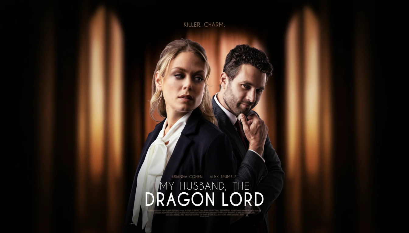 A dramatic shot of the male lead, Lucas Young, from My Husband The Dragon Lord, perhaps in both his humble farmer and powerful Dragon Lord attire, symbolizing his hidden identity.