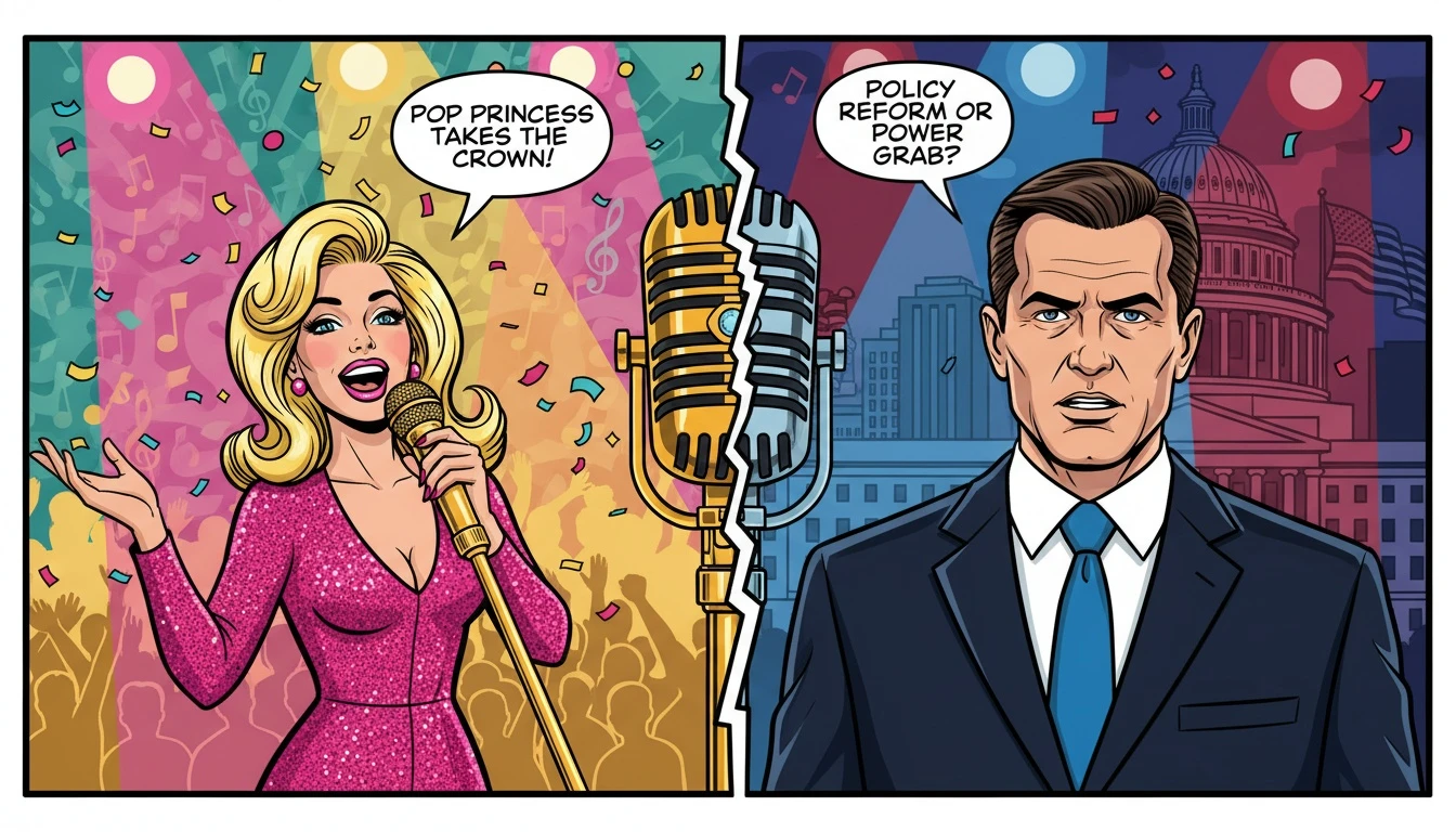 A fractured microphone symbolizing the political divide caused by the Nicki Minaj endorsement, splitting pop culture from formal politics. filename: 'nicki-minaj-political-endorsement-psychology-bestie-ai.webp'