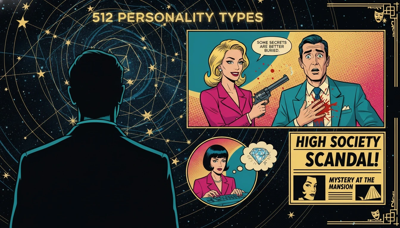 A person contemplating a complex star chart, representing a deep dive in this objective personality system review to find their unique MBTI subtype. Filename: objective-personality-system-review-bestie-ai.webp