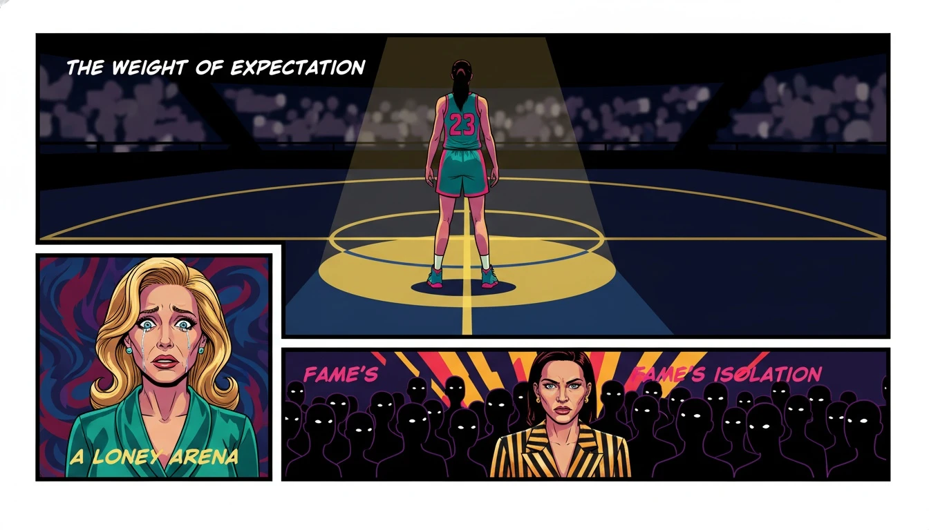 An evocative image representing the private world of a public figure, touching on the theme of who Paige Bueckers' boyfriend might be versus her solitary focus on the court. paige-bueckers-boyfriend-bestie-ai.webp