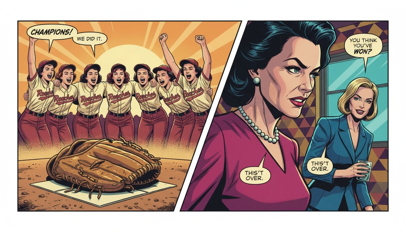 A vintage baseball glove on home plate, symbolizing the grit and legacy behind the making of A League of Their Own by Penny Marshall, a film celebrating female teamwork. Filename: making-of-a-league-of-their-own-bestie-ai.webp