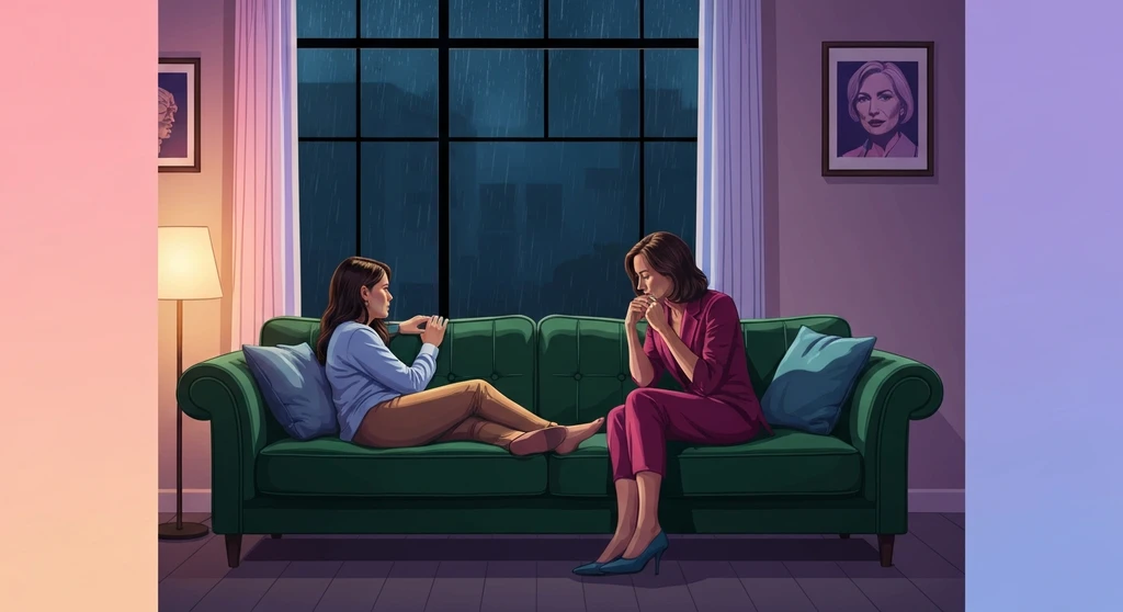 A couple sitting in a dimly lit room reflecting on pms relationship problems, pms-relationship-problems-bestie-ai.webp