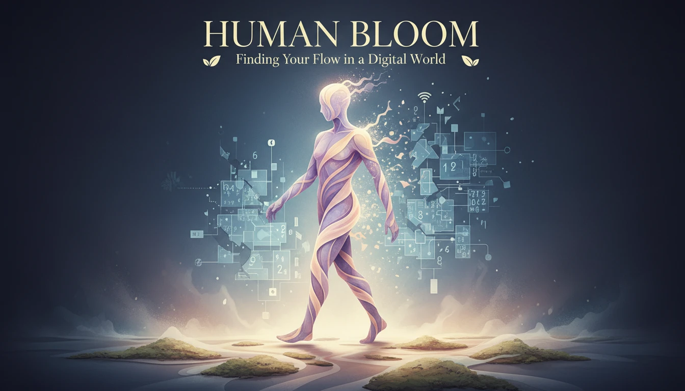 A person breaking free from the grid-like confines of data, illustrating relief from the pressure to meet performance metrics. pressure-to-meet-performance-metrics-bestie-ai.webp