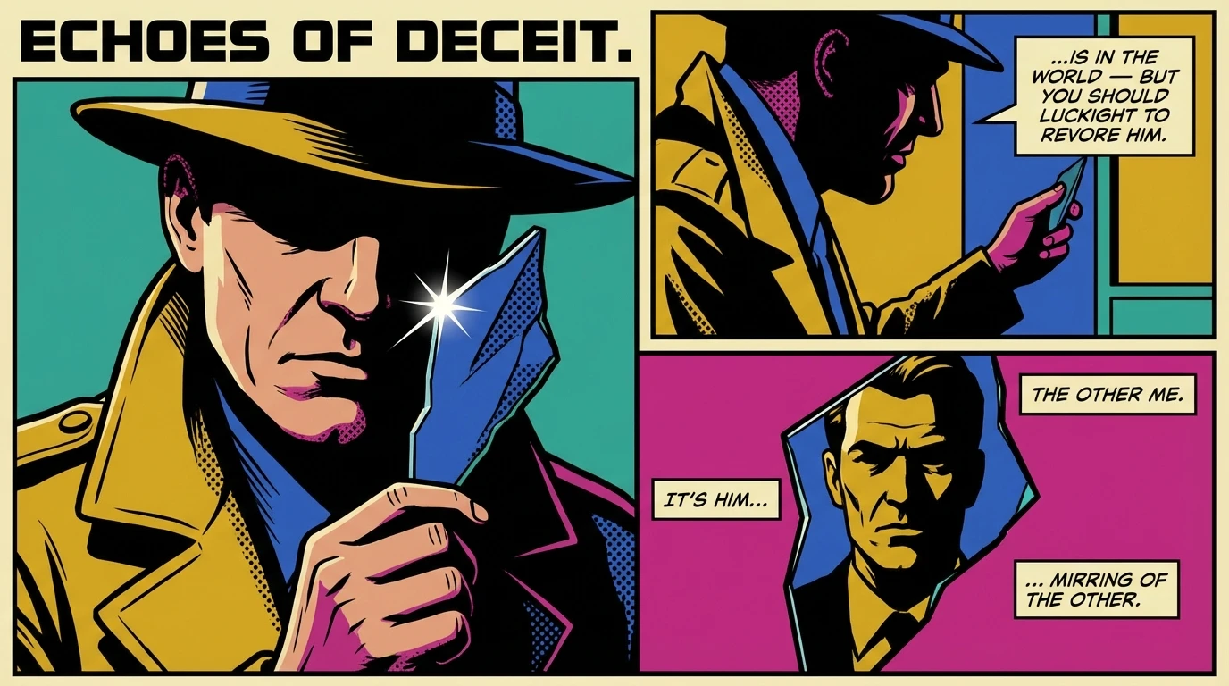 A black and white image illustrating the psychology of a master manipulator, showing a man's face reflected and distorted in a broken mirror to symbolize mimicry and a fractured identity. Filename: psychology-of-a-master-manipulator-bestie-ai.webp