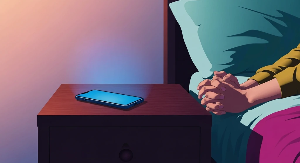 A person struggling with the psychology of anxious attachment style sits in a dark room illuminated by a phone screen. anxious-attachment-bestie-ai.webp