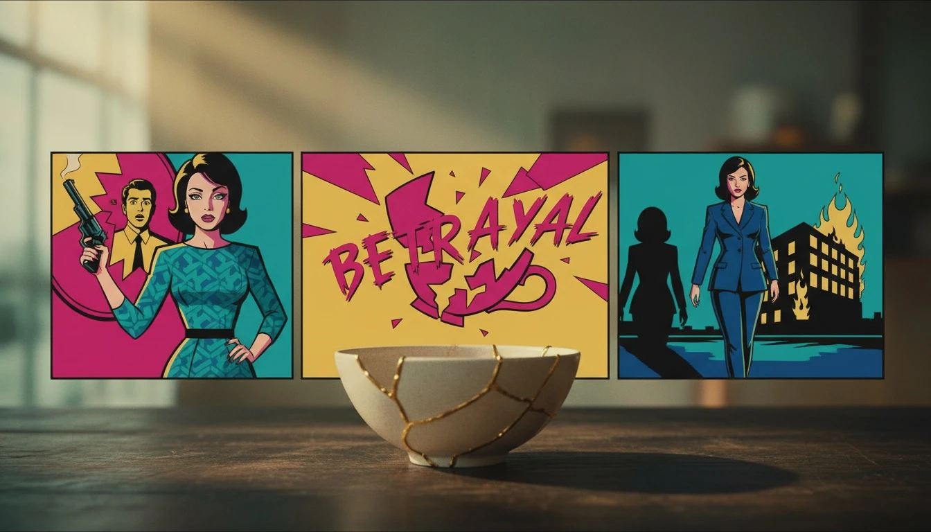 A kintsugi bowl with golden cracks, symbolizing the healing process central to the psychology of discovering a dead body and coping with trauma. Filename: psychology-of-discovering-a-dead-body-bestie-ai.webp