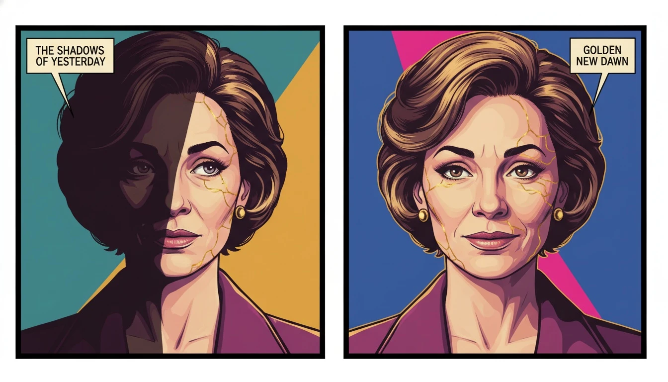 A symbolic image representing the psychology of identity loss after trauma, where a person's fractured self is mended with gold, signifying post-traumatic growth. Filename: psychology-of-identity-loss-after-trauma-bestie-ai.webp