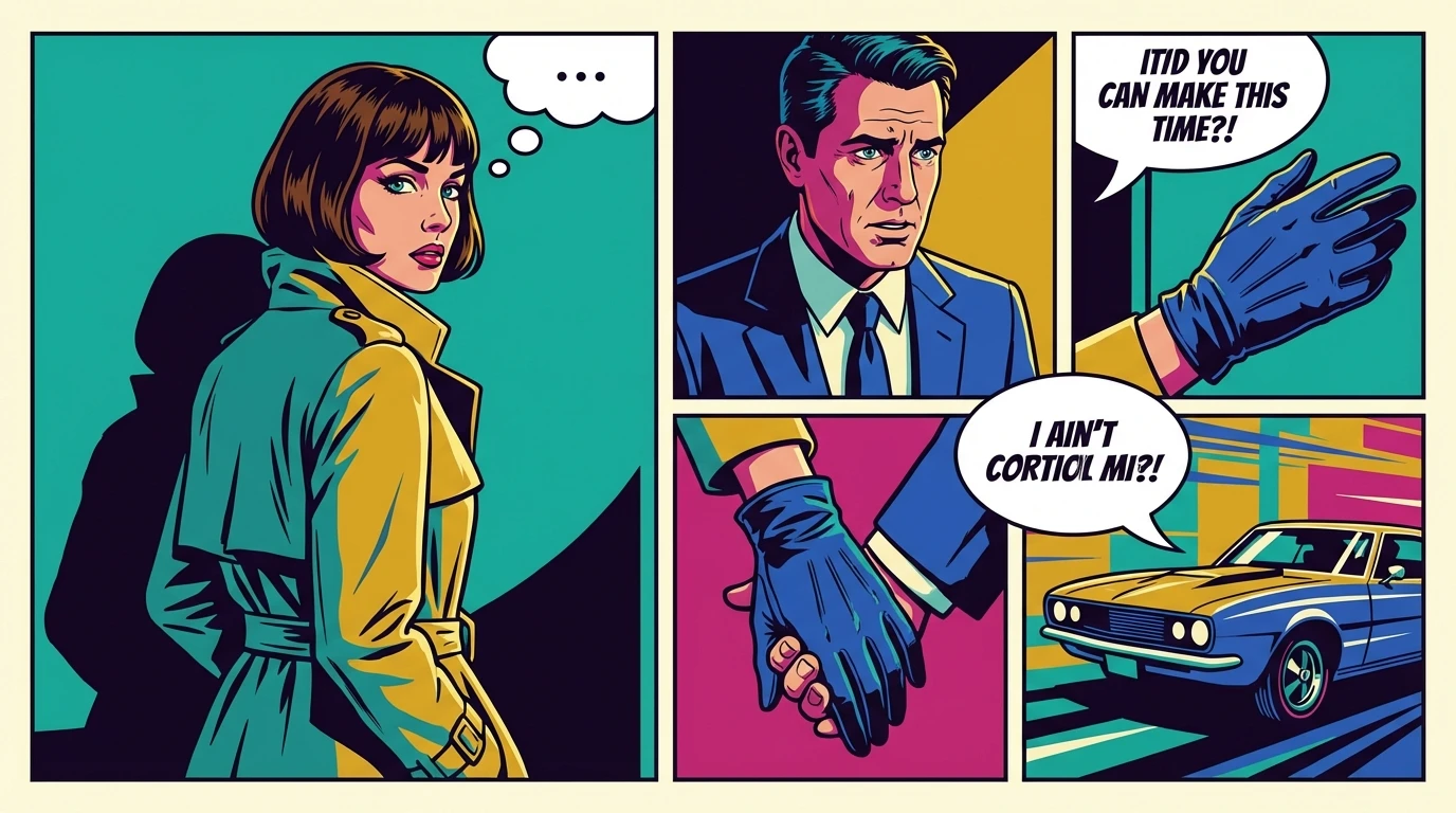 A stark black and white image of a woman's face with a colorful crack symbolizes the complex psychology of Kim Wexler and her hidden chaotic side. Filename: psychology-of-kim-wexler-bestie-ai.webp