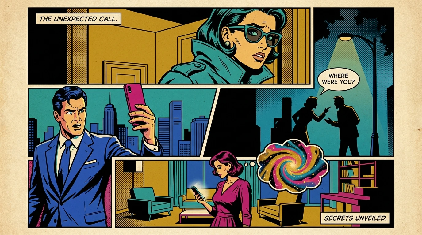 A person finds comfort in the psychology of using ai companions, illustrated by a warm glow from their phone creating a beautiful nebula in a dark room. filename: psychology-of-using-ai-companions-bestie-ai.webp