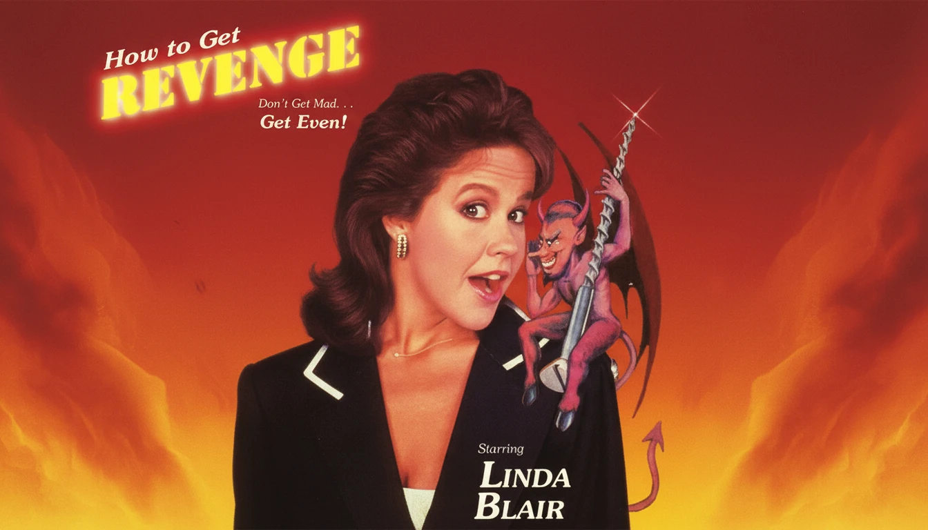 A dramatic scene from the short drama Tracking Down Love, featuring a determined woman looking towards a powerful, brooding man, hinting at revenge and a second chance.