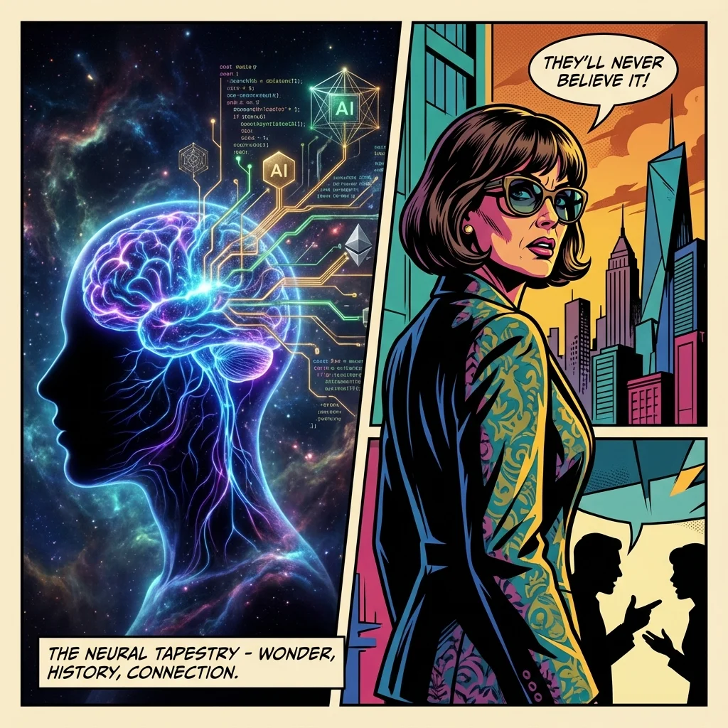 An artistic representation of the relationship between psychology and artificial intelligence, showing a human mind's neural network evolving into lines of computer code. filename: relationship-between-psychology-and-artificial-intelligence-bestie-ai.webp