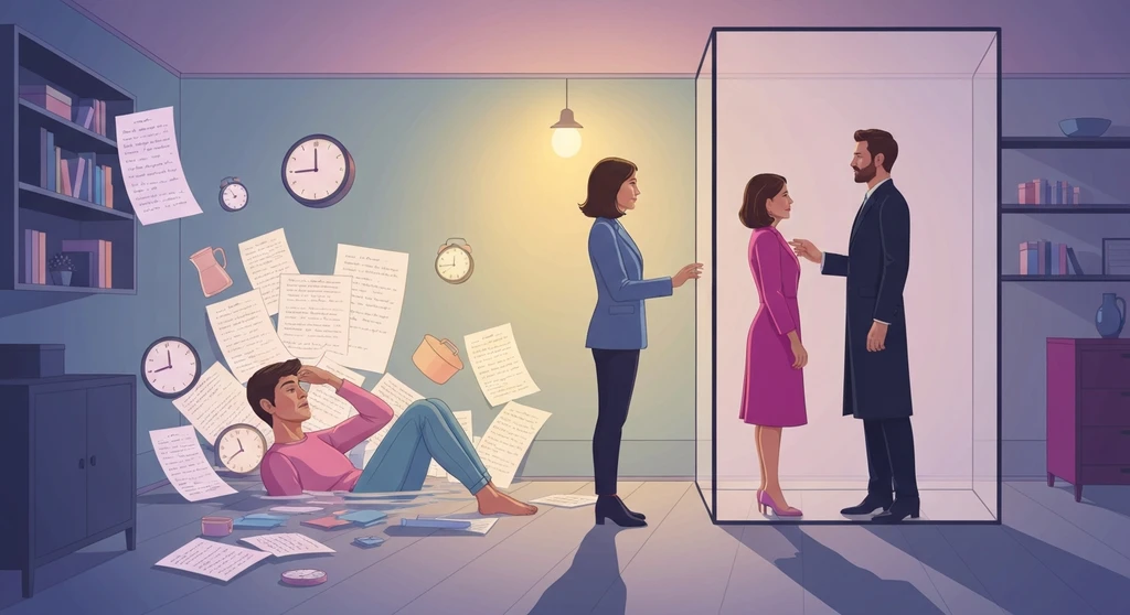 A woman balancing the invisible mental load and resentment over household responsibilities-bestie-ai.webp