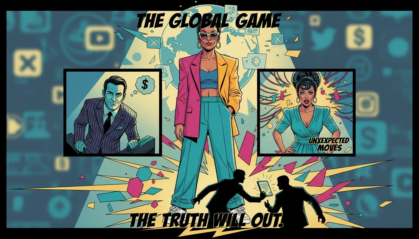 A symbolic image representing the dual nature of Sophie Cunningham's brand, showing her intense on-court persona and charismatic off-court personality, illustrating her rise in popularity. Filename: sophie-cunningham-bestie-ai.webp