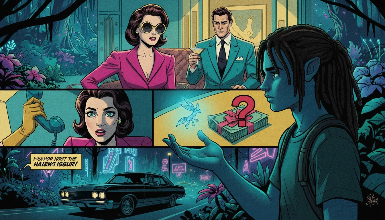 An image depicting the complex relationship between Spider, played by Jack Champion, and Kiri in the bioluminescent Pandora forest, hinting at their deep unspoken bond. spider-and-kiri-relationship-explained-bestie-ai.webp